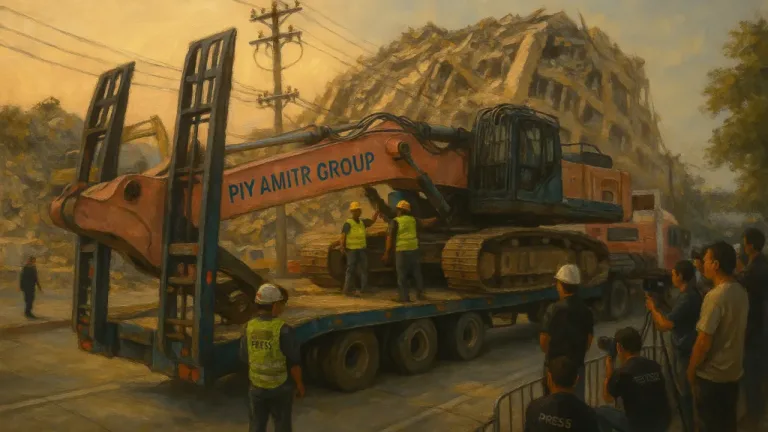 เค.เครนฯ ส่งเครนยักษ์ K1000 ช่วยรื้อซาก สตง. สะท้อนพลังเงียบของเอกชนไทย