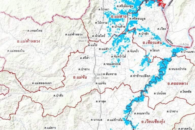 เปิดภาพดาวเทียม น้ำท่วมเชียงใหม่-เชียงราย 86,438 ไร่ ‘เมียนมา’ อ่วม 8,445 ไร่