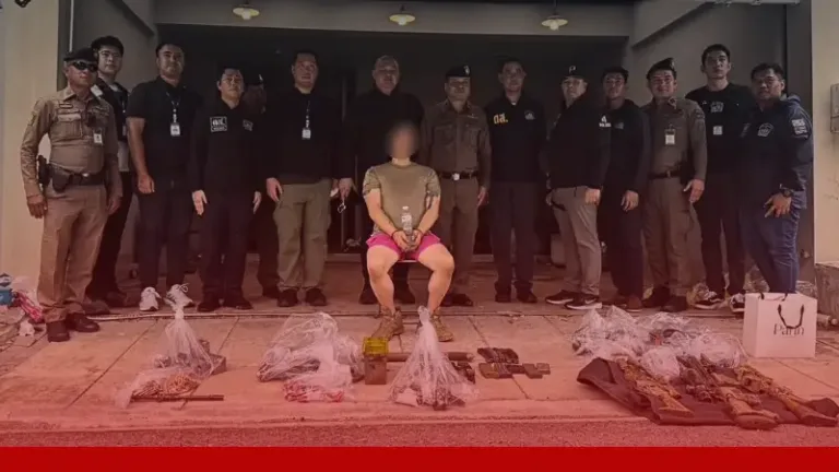 บุกรวบ “ไฮโซลูกนัท” หลังข่มขู่-บังคับสาวเสพยา ผงะเจอปืนเต็มบ้าน