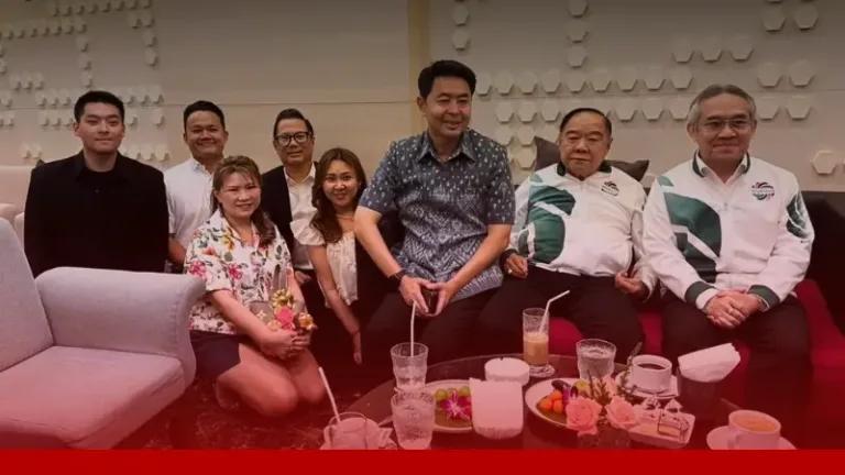 “ลุงป้อม” ปรากฏตัวพัทยา ประชุม 140 ส.ส. สยบข่าววางมือ