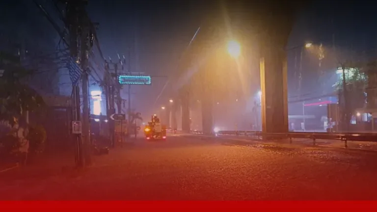 สมุทรปราการน้ำท่วมหนัก การจราจรเป็นอัมพาต โรงเรียนประกาศหยุด