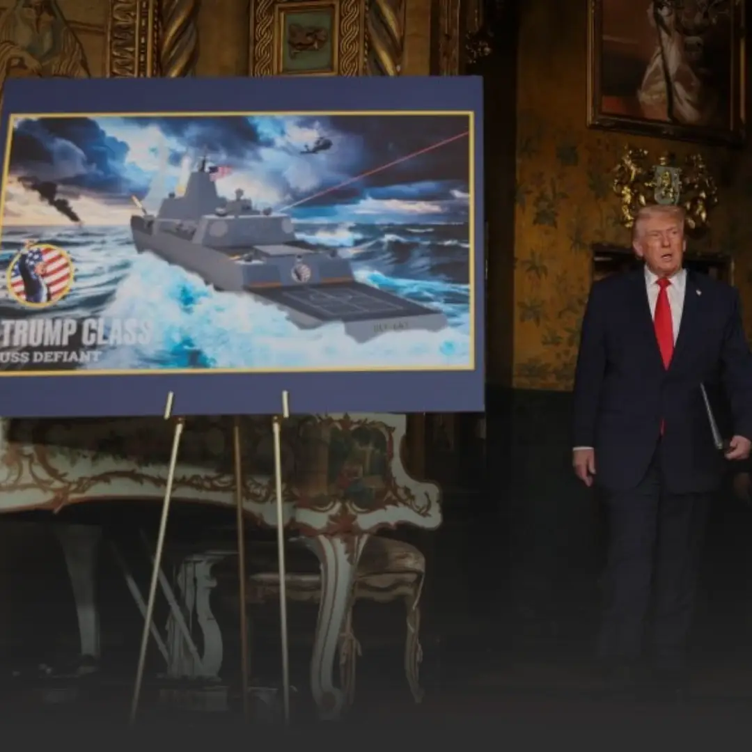 สหรัฐฯ เปิดตัวเรือรบทรัมป์คลาส ชูเทคโนโลยีล้ำสมัย รับมือจีน » The Mainstream